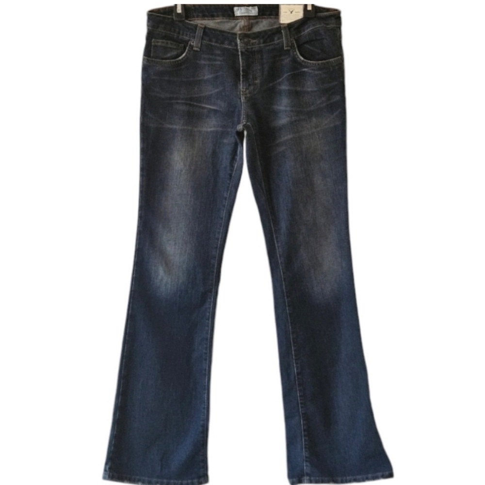 American Eagle Outfitters Dark Blue Wide Leg Jeans